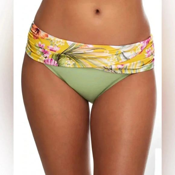 Bleu Rod Beattie  Paradiso Bandeau Tankini Top and Sarong Hipster Bottom - Picture 8 of 13